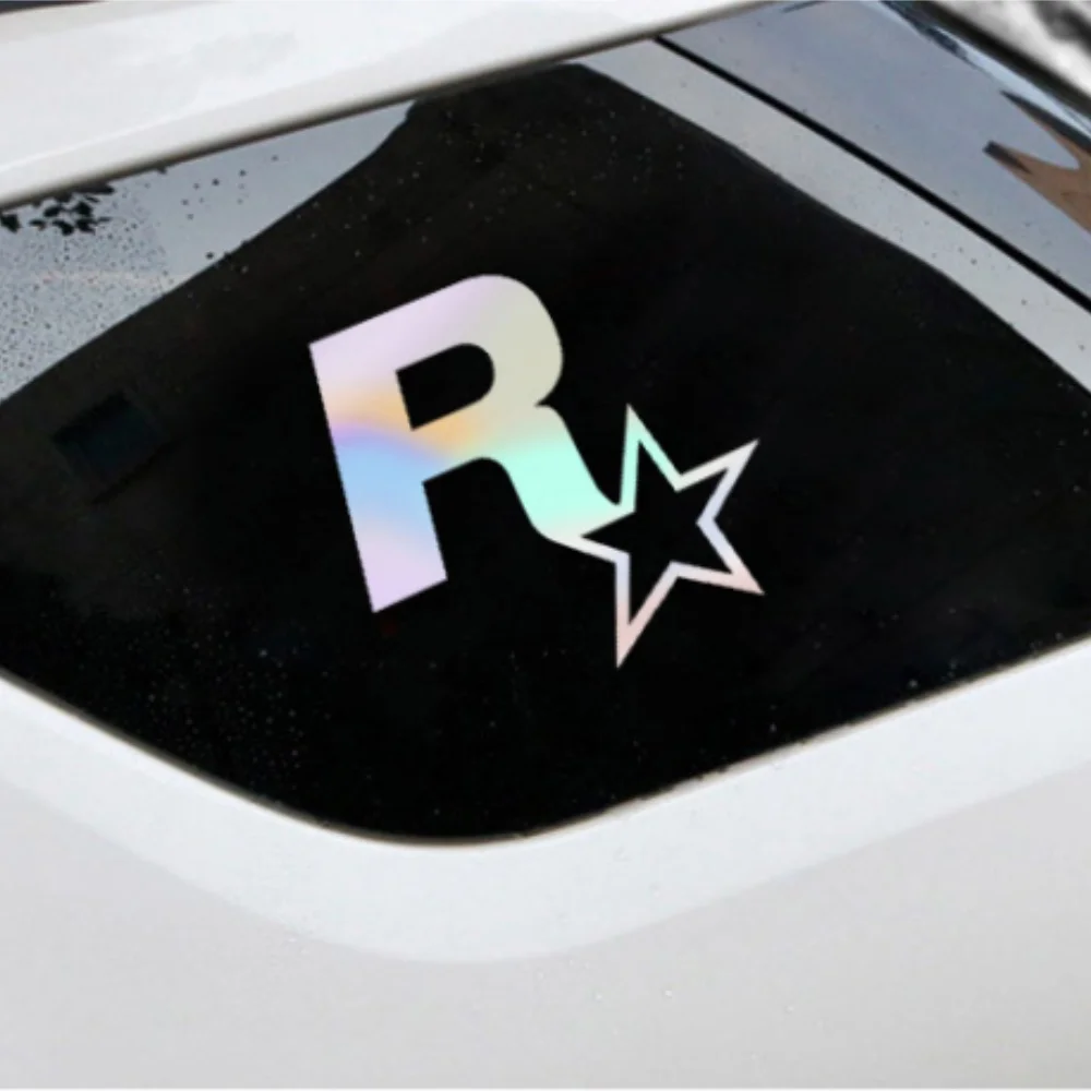 

Автомобильные наклейки для Rockstar Game GTA5, светоотражающее украшение для крышки топливного бака, треугольная оконная наклейка, крышка топливного бака, автомобильная наклейка