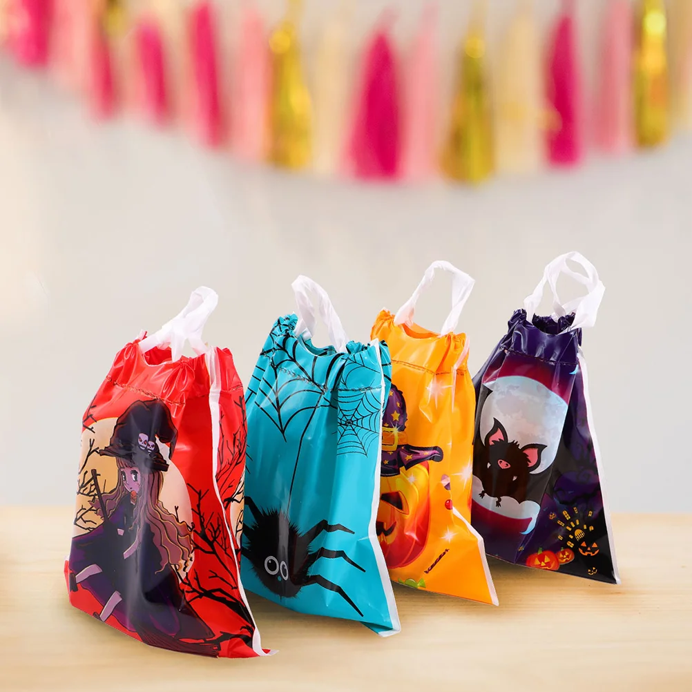

Bags Treat Bag Candy Trick Gift Stuffers Goodieor Favors Party Drawstring Mini Festival Handbag Treats Mouth Flat Treating