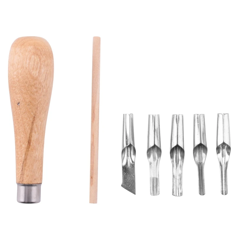 Инструменты для резьбы по резиновым штампом Lino Block с 5-лезвием набор инструментов