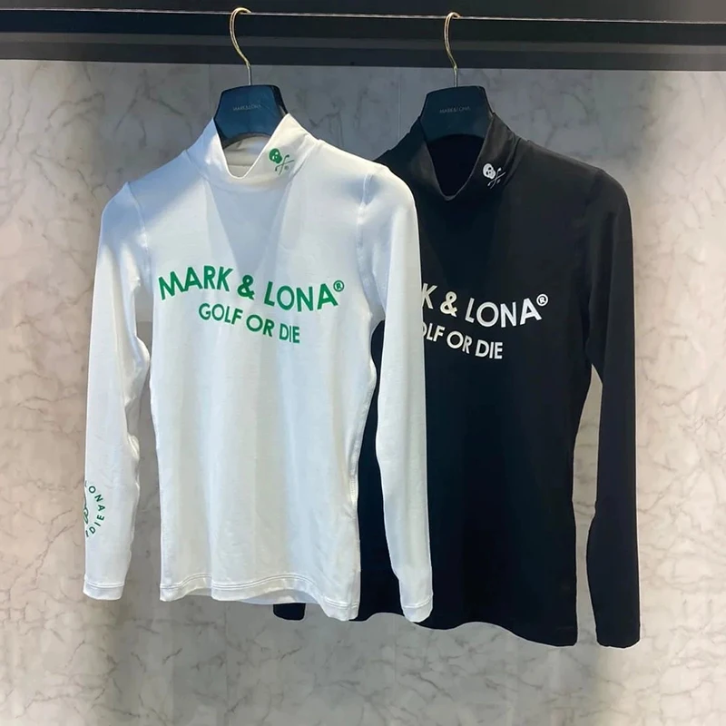 

Женская футболка с высоким воротником и длинным рукавом, оригинальная быстросохнущая эластичная Универсальная футболка для гольфа в Корейском стиле, осень 2023