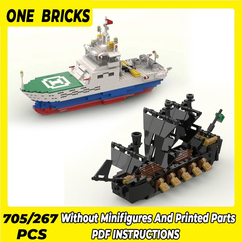 

Moc Building Blocks Ship Series Model Mini Sailship Yacht Technical Bricks DIY Assembly Famous Toys For Childr Holiday Gifts