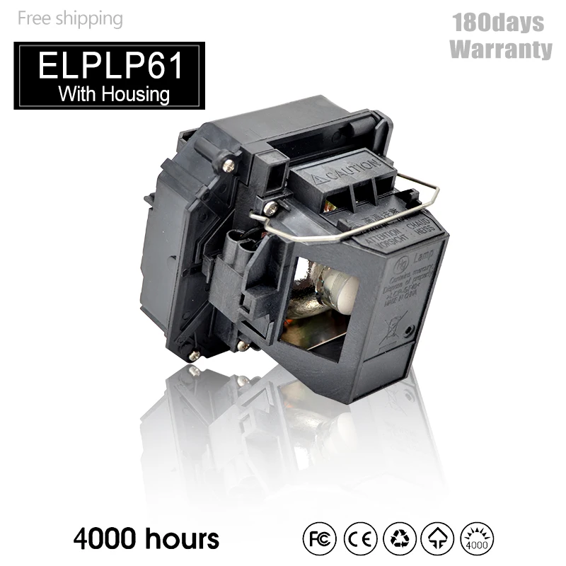 

Compatible Projector Lamp ELPLP61 for EPSON EB-C2080XN C1020XN C2050WN C2070WN C2100XN 1840W 1850W