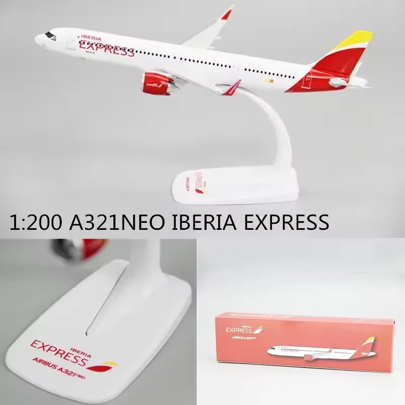 Фото Новый масштаб 1:200 A321NEO Испания IBERIA EXPRESS ABS пластик модель самолета игрушки самолет сборка коллекция дисплей №3