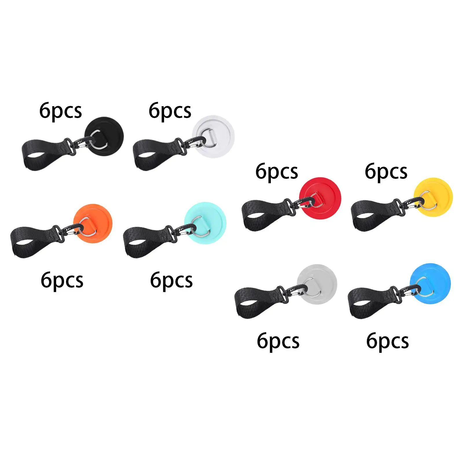 

6x Kayak Paddle Holder Straps Heavy Duty Kayak Paddle Keeper Fixed Buckle