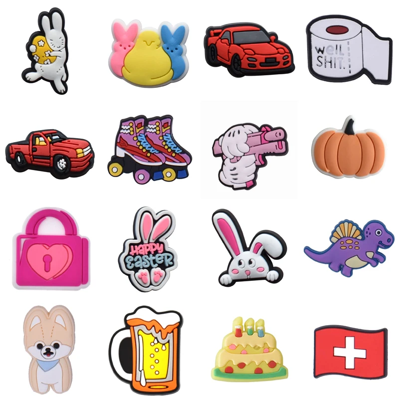 

Women Charm Shoe Charms Accessories Decorations PVC Buckle Decorations for Crocs Wholesale Bulk Gifts Pins Shoes Accessories