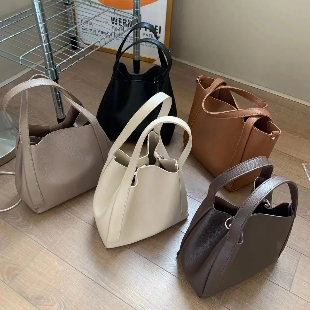 

Bag new women's autumn and winter 2023 single shoulder messenger bag Korean ins versatile simple fashion portable bucket bag