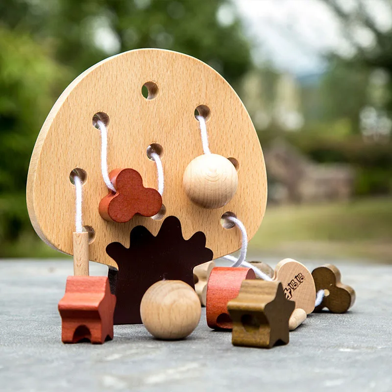 

Montessori Puzzle Math Wooden Magnetic Fruit Tree Apple Toy Kids Gift Pulling Carrot Catch Worm Educational Toys For Children