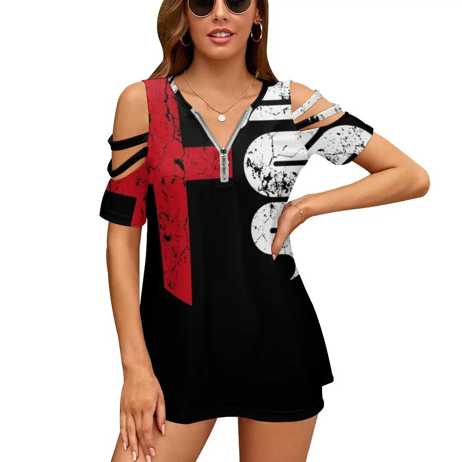 Женские винтажные футболки с принтом Alfa Romeo сексуальные на молнии топы полной