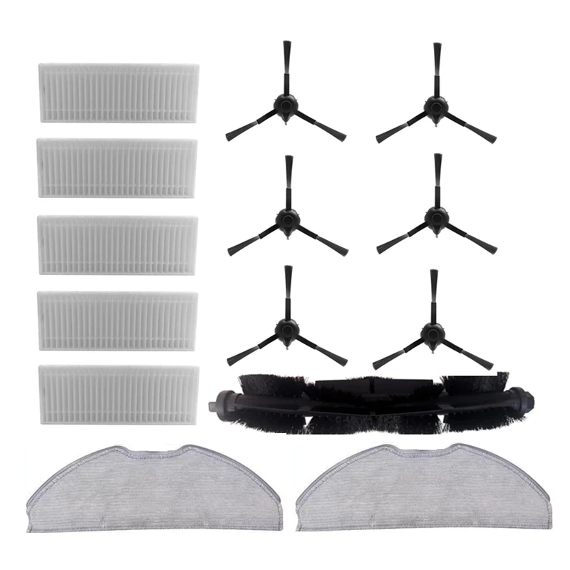 

Roll Brush Side Brush HEPA Filter Mop Cloth for Tefal Rowenta ROWENTA X-PLORER 75 RR8577WH Robotic Vacuum Cleaner Accessories
