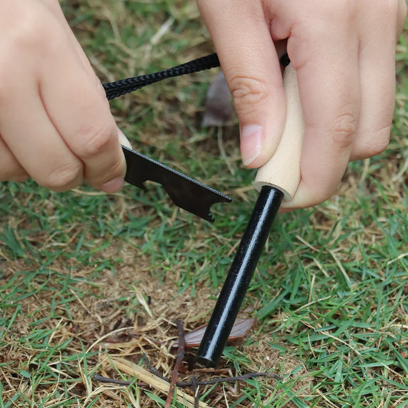 Фото Bear Grylls Survival Fire Starter, магниевый кремневый стержень, портативный аварийный комплект Firesteel, зажигалки для курения, инструмент для кемпинга, пешего туризма №4
