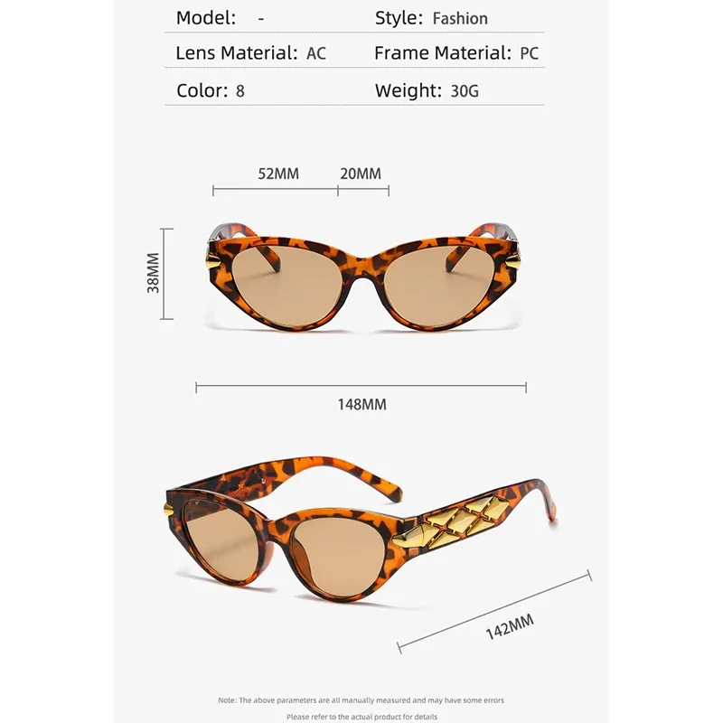 Очки солнцезащитные женские винтажные овальные в оправе кошачий глаз