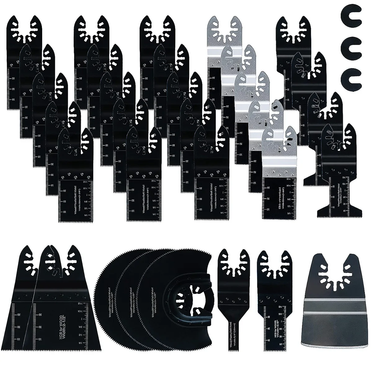 

32Pcs Oscillating Saw Blade Multi-Function Saw Blade Precision Saw Blade For Renovator Power Wood Cutting Tool Bit