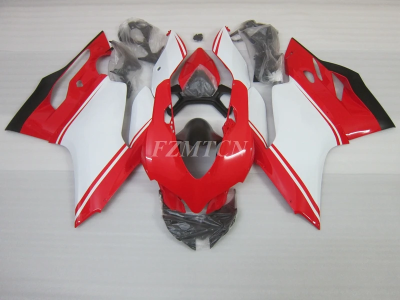 

New ABS Motorcycle Fairings Kit Fit for Ducati 899 1199 Panigale s 2012 2013 2014 12 13 14 Bodywork Set Red White