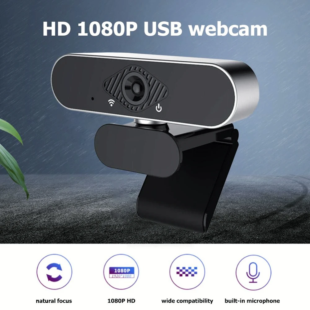 

2MP Full HD 1080P USB IP Web Camera With Integrated Built-in Microphone Autofocus For Video Conference Online Teaching Meeting