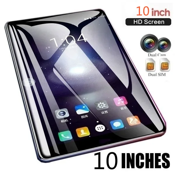 

2022 New 10 Inch Ten Core 4G Network WiFi Tablet PC 6G+128GB Android 9.0 Arge Screen Dual SIM Dual Camera Rear 5 MP