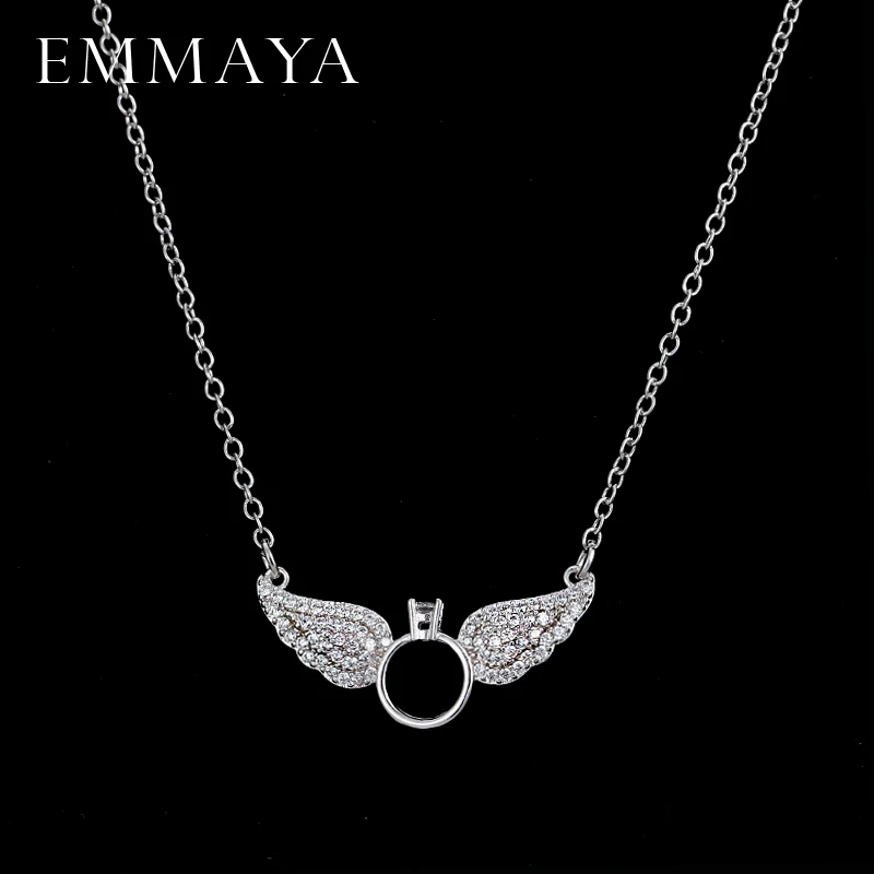 

Brightly New Statement Choker Necklace Angel Wings Pendants Necklaces for Women Gifts