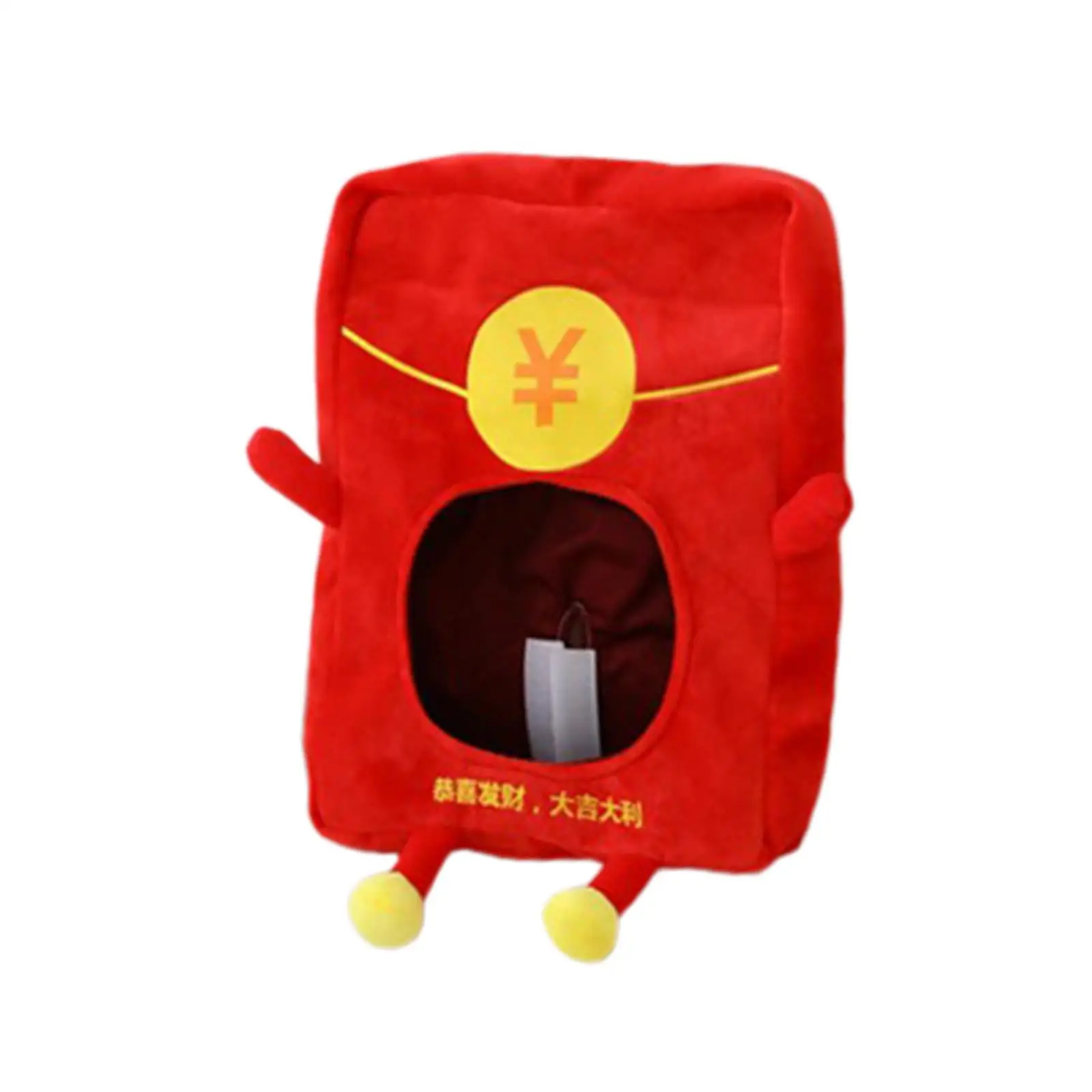 

Funny Plush Red Envelope Hat Headgear Cosplay Headwear Headpiece Halloween