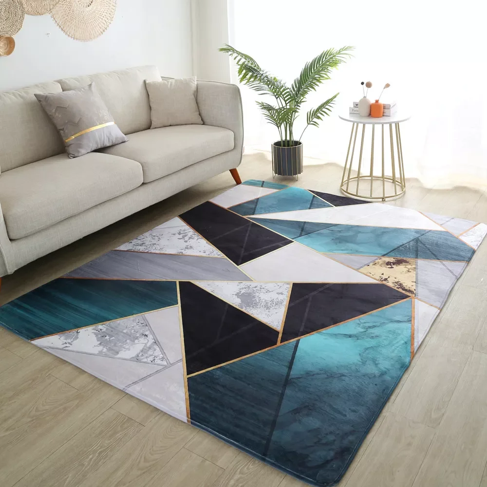 

Geometric Printed Carpet Living Room Large Area Rugs Bedroom Carpet Modern Home Living Room Decoration Washable Floor Lounge Rug