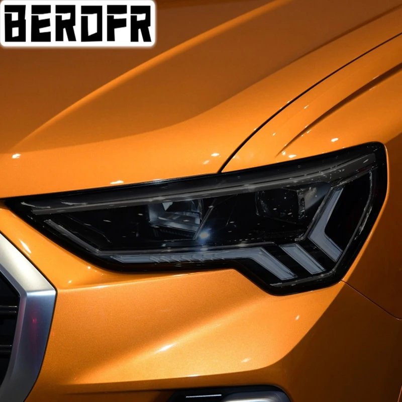 

For Audi Q3 8U F3 2012-Present RSQ3 Sportback Car Headlight Tint Smoke Black Protective Film Transparent TPU Sticker Accessories