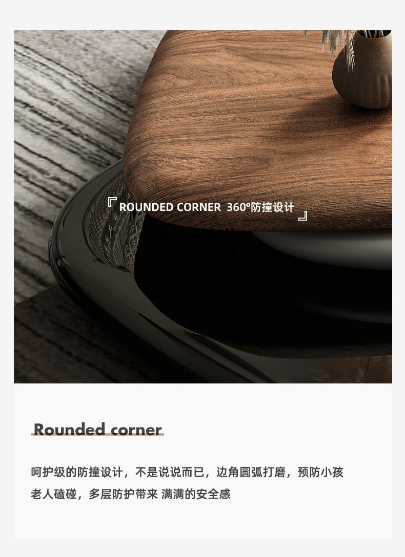 Минималистичный шпон для Juglans Regia журнальный столик гостиная домашний