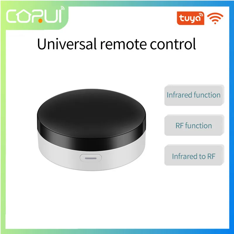 

CORUI Tuya WiFi умный шлюз концентратор с инфракрасным 433MHzRF пульт дистанционного управления работа с Alexa Google Home умный дом жизнь умный дом гаджет