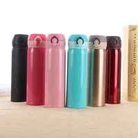 creative gift portable lock bounce stainless steel insulation vacuum cup thermos universal thermos flask water bottle cute