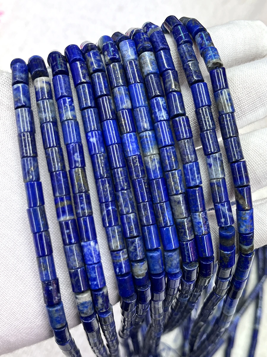 

Бусины Из Натурального Кристалла лазурита с цилиндрическими секциями