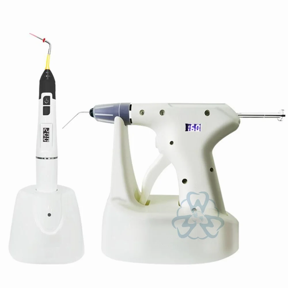 

Dental Endo Obturation System R20 2 in 1 Hot Melt Filling Gun Pen OLED LCD Display 4PCS Heating Tip Endodontic Dentistry Tools