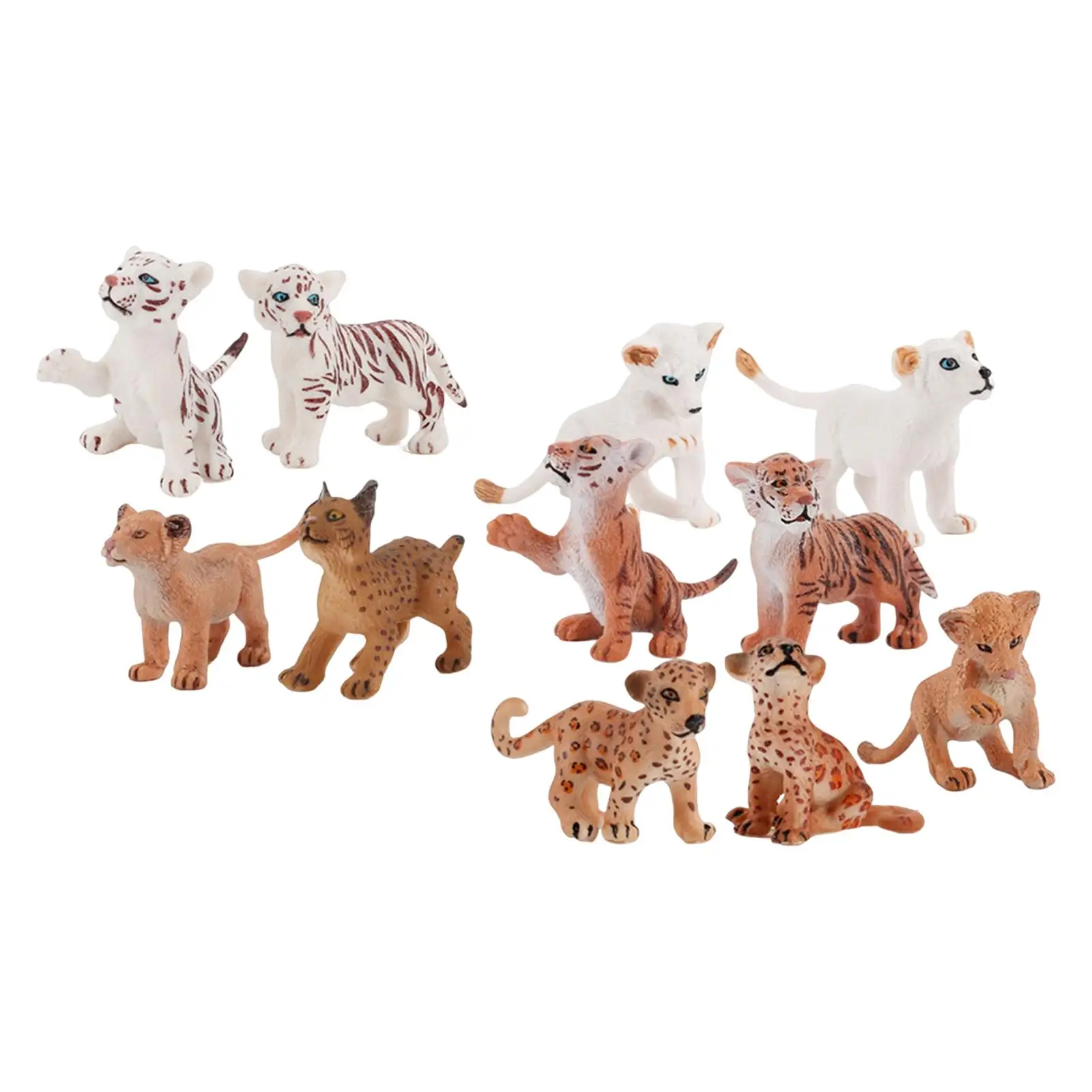 

11 Pieces Lifelike Animal Model Toy Educational Accessories Forest Animal Wildlife Toy for Cake Toppers Home party Decoration