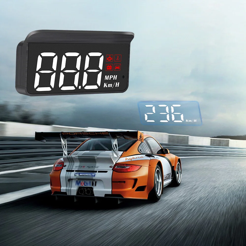 

Overspeed ​​​​Warning Windshield Projector Auto Accessories M3 OBD2 HUD Overspeed Warning Digital Electronic
