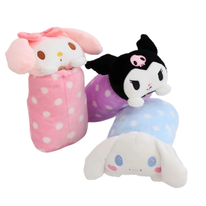

Sanrio Cinnamoroll Kawaii одиночное одеяло для отдыха Аниме мультфильм студент милое портативное ворсовое маленькое одеяло подарок оптовая продажа