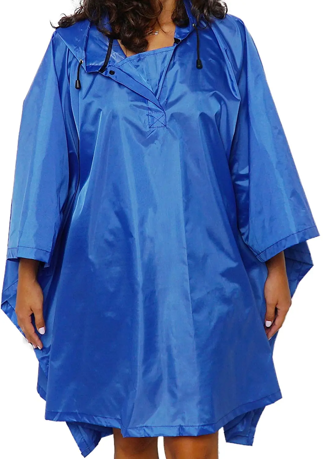 

Vibe Reusable Rain Poncho Jacket for Adult Men Women Many Prints Hooded Unisex Raincoat