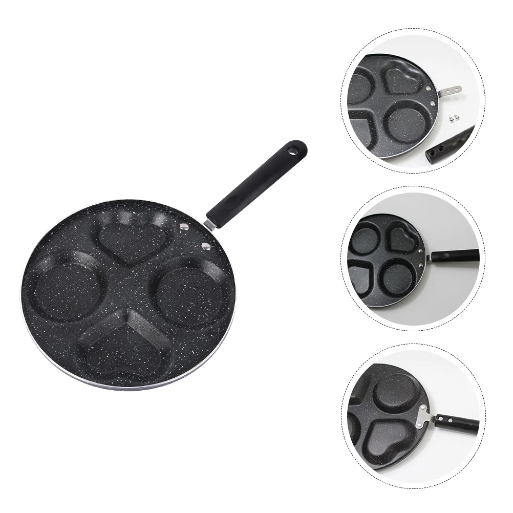 

Pan Frying Egg 4 Non Stick Pancake Pot Thickened Heart Omlete Mold Crepe Omelet Ceramic Hole Japanese Cup Saucepan Mini Nonstick