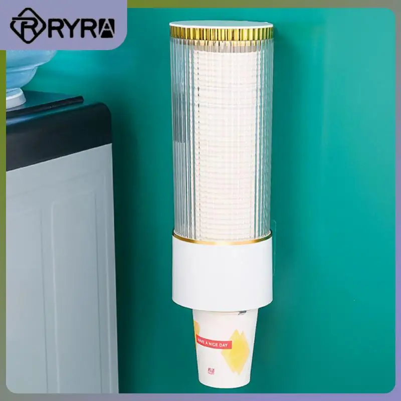 

Product Size 10 10 28cm Plastic Paper Dust Storage Rack Internal Elastic Clasp Free From Nails And Drilling Paper Cup Holder