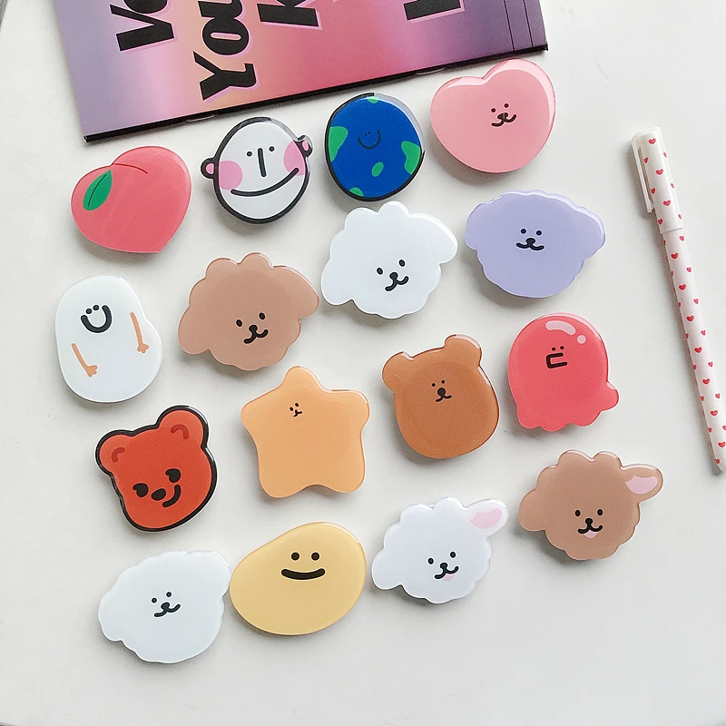 

Beautiful Glossy Animal Cartoon Expandable Phone Griptok Holder Grip Finger Ring Support Foldable Phone Socket Holder