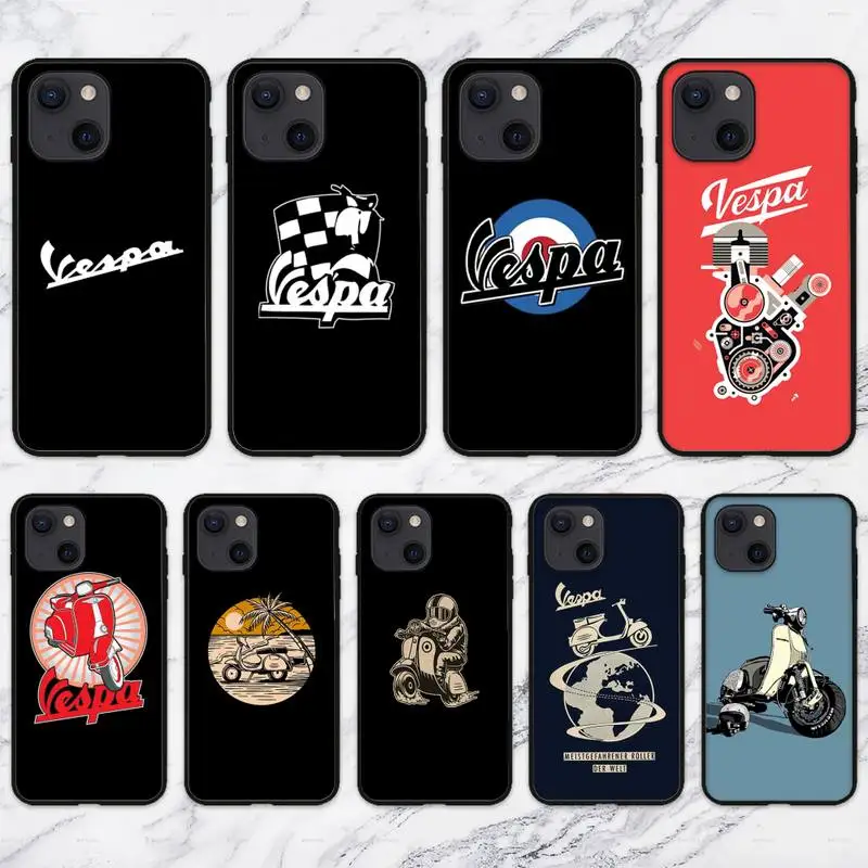 Чехол для телефона Cool-V-Vespas-Scooter iPhone 11 12 Mini 13 Pro XS Max X 8 7 6s Plus 5 SE XR | Мобильные телефоны