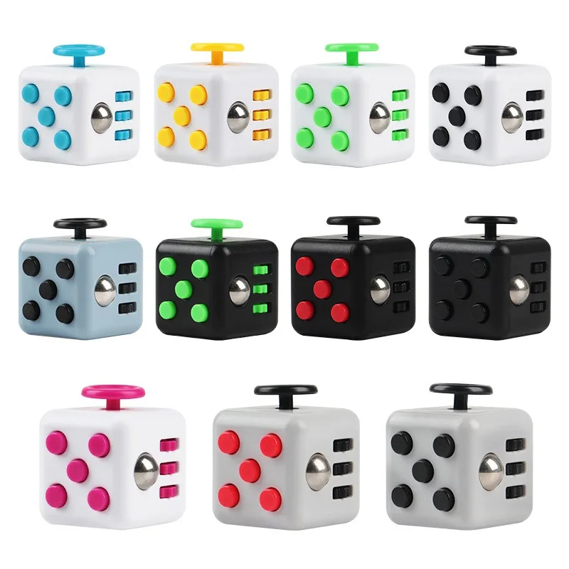 

8cm Decompression Dice Fidget Toys Stress Cube Stress Relief Toys Antistress Cube for Autism Adhd Anxiety Relieve Adult Kids