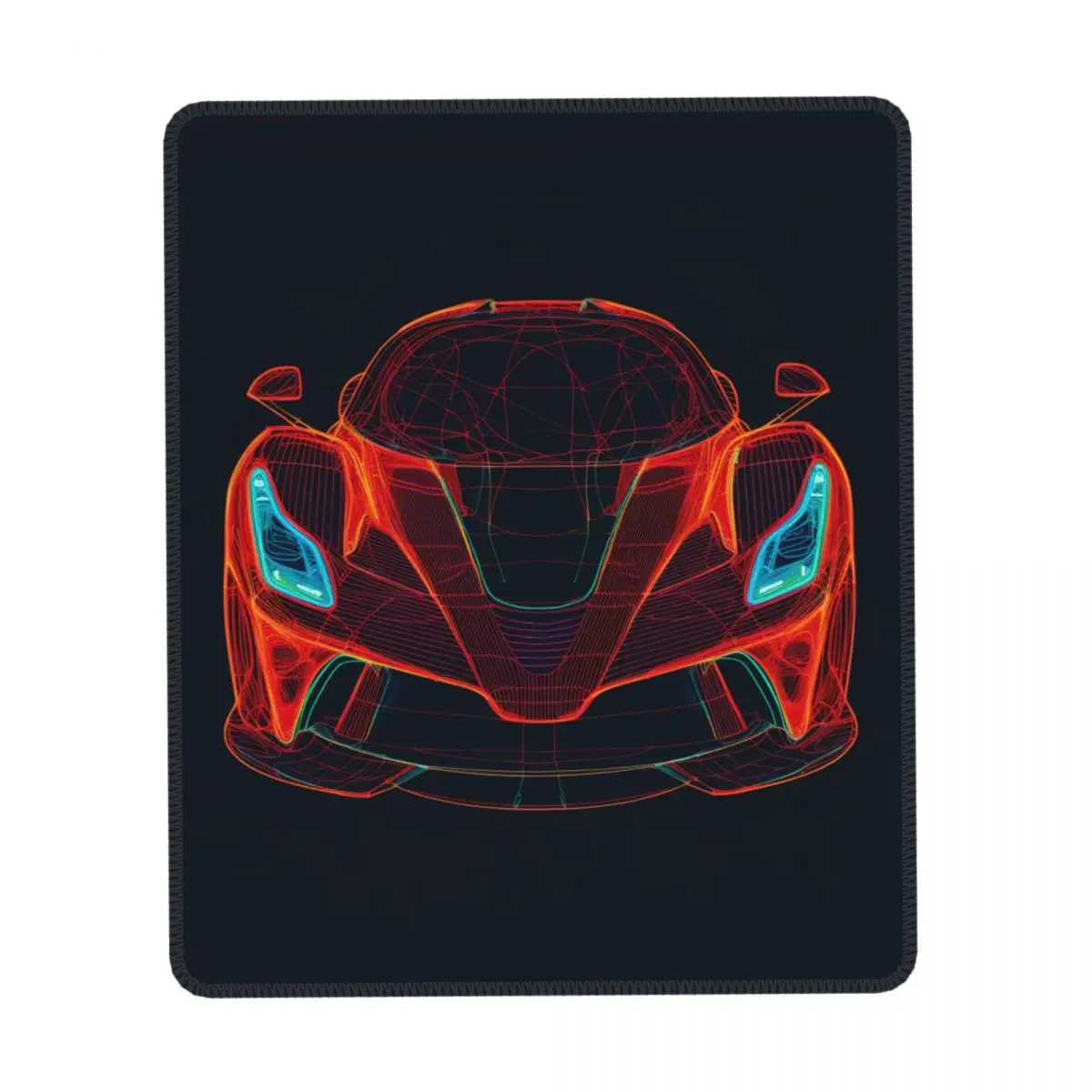 

Passionate Sports Car Vertical Print Mouse Pad Line Art Neon Vintage Kawaii Mousepad Desk Anti Fatigue Rubber Mouse Pads