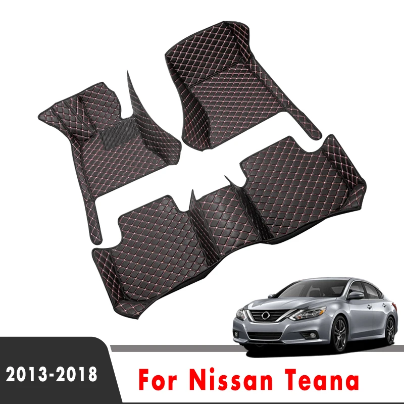 

LHD For Nissan Teana Altima L33 2018 2017 2016 2015 2014 2013 Car Floor Mats Accessories Decoration Styling Leather Carpets