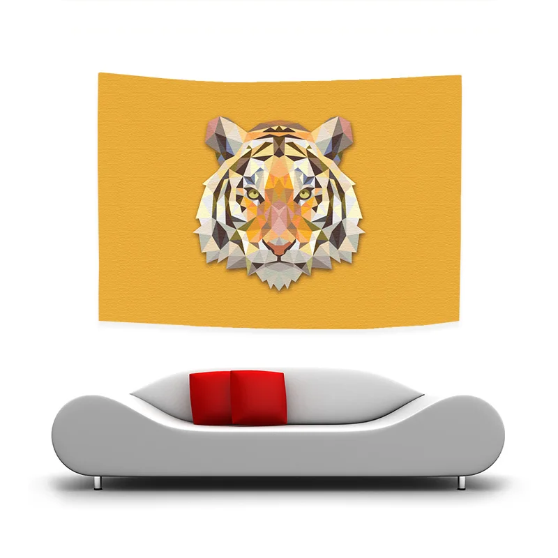 Настенный Гобелен для спальни эстетический Декор гостиной с Львом домашнее