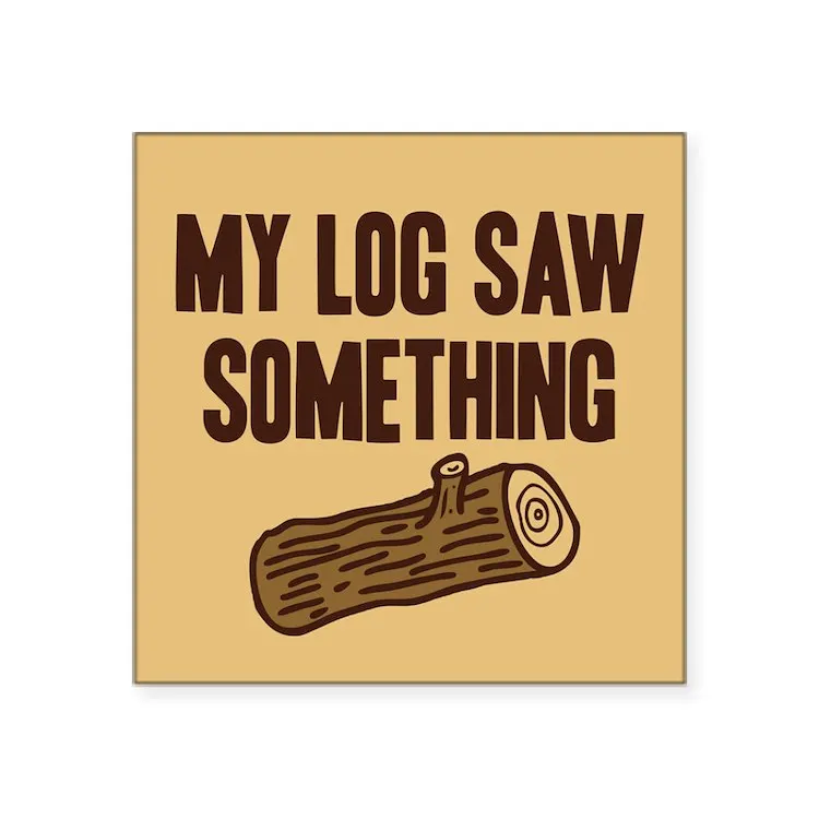 

Наклейка на ноутбук, автомобиль, Твин Пикс, мой бревен