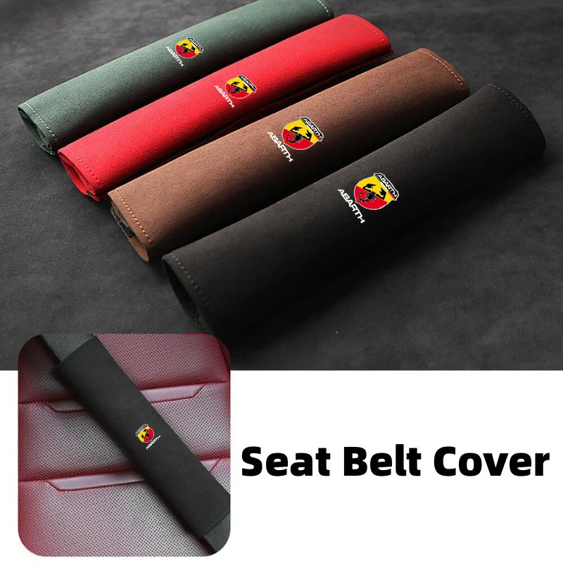 

Suede Car Seat Belt Cover Safety Belt Shoulder Pad Protector For Fiat Grande Punto Abarth Tipo Stilo Ducato Palio 500x Bravo