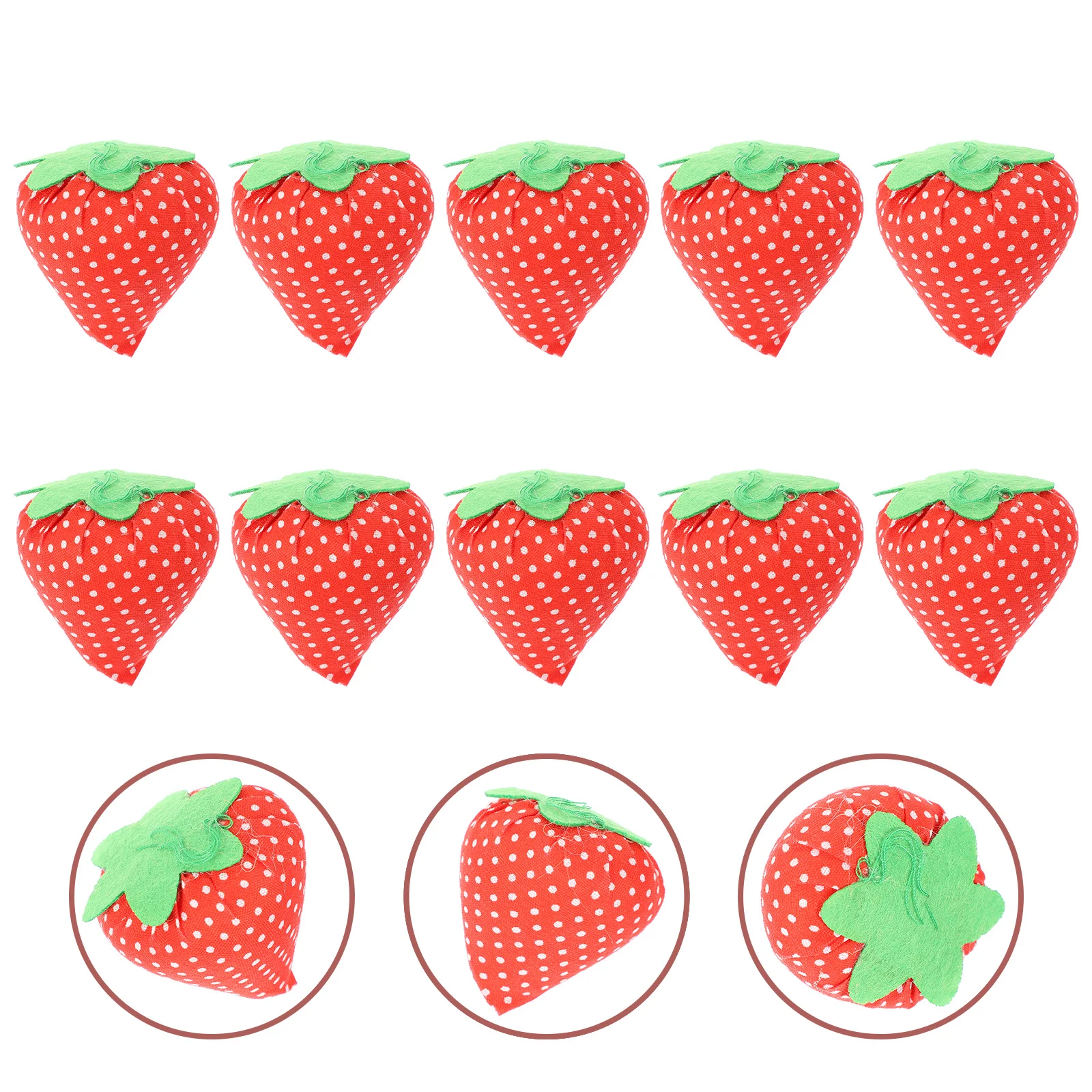 

10 Pcs Sewing Pin Cushion Needle Embroidery Supplies Wrist Fabric Accessories Needlework Strap Cushions Holder