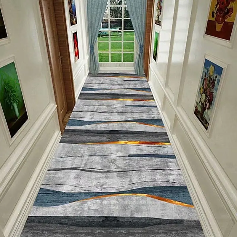 

Geometric Long Carpet, Used In Corridors, Kitchens, Stairs, Hotels, Living Rooms, Floor Anti-Skid Pads And Home Tapis Pour Coulo