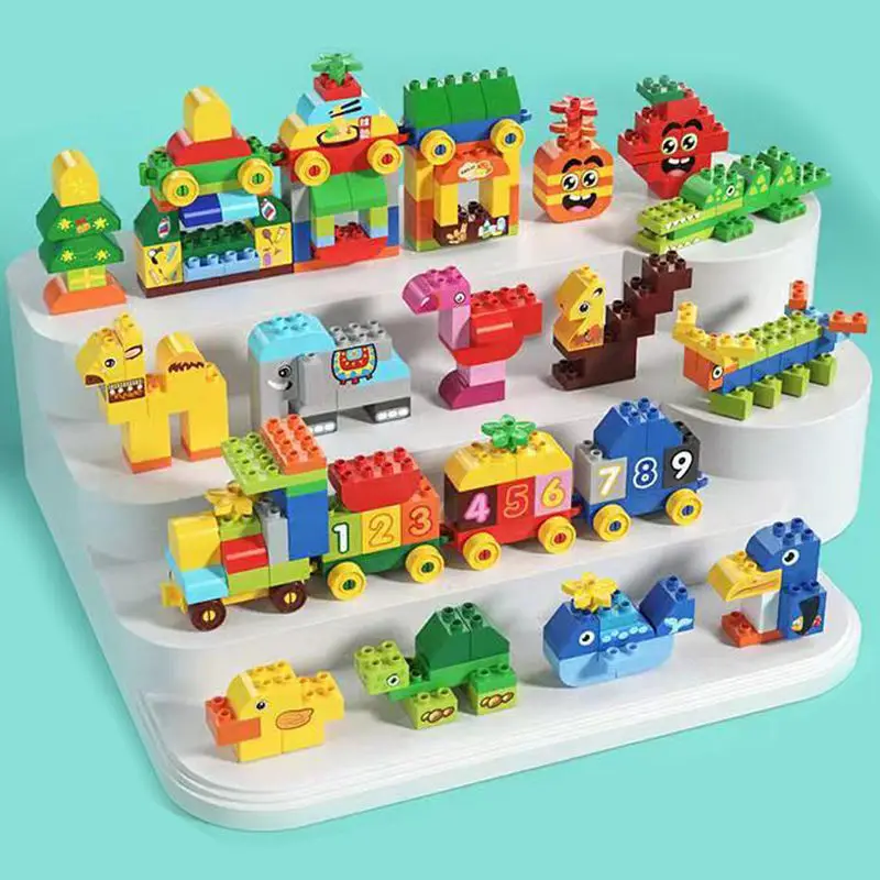 

108-265pcs New Large Particles Number Train Building Blocks DIY Number Bricks Educational City Train Kids Toys for Children Gift