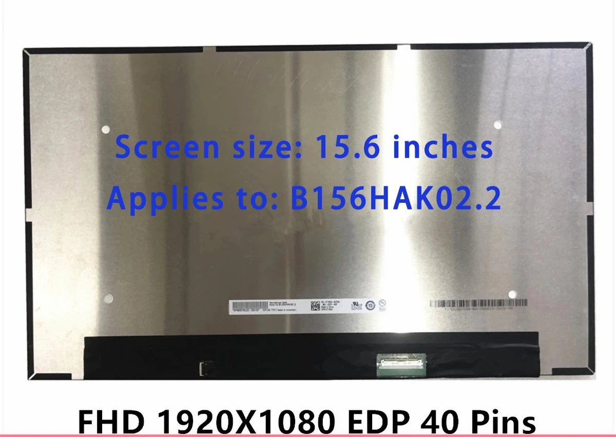 

15,6-дюймовый сенсорный ЖК-экран для ноутбука B156HAK02.2 LP156WFD-SPH1 для Dell Inspiron 15 15,6 FHD1920x1080, IPS-панель, 40-контактный eDP