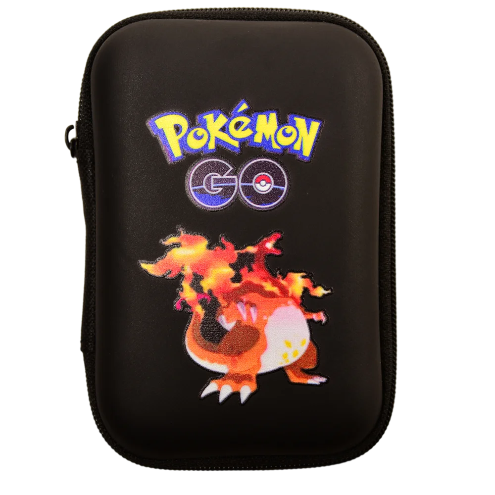 Anime Pokemon Card Storage Bag 50-Pack Capacity  Toys,    Box, Charizard, Kids Toys Collection