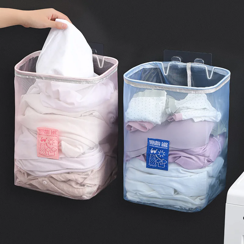 

Household laundry basket Laundry basket wall hanging laundry bin collapsible bathroom laundry bin laundry hamper