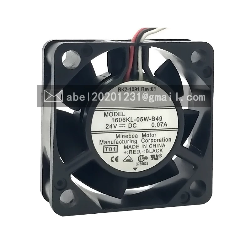 Новый оригинальный 4015 DC 12V 0.11A 1606KL-04W-B59 3-проводной шариковый вентилятор охлаждения