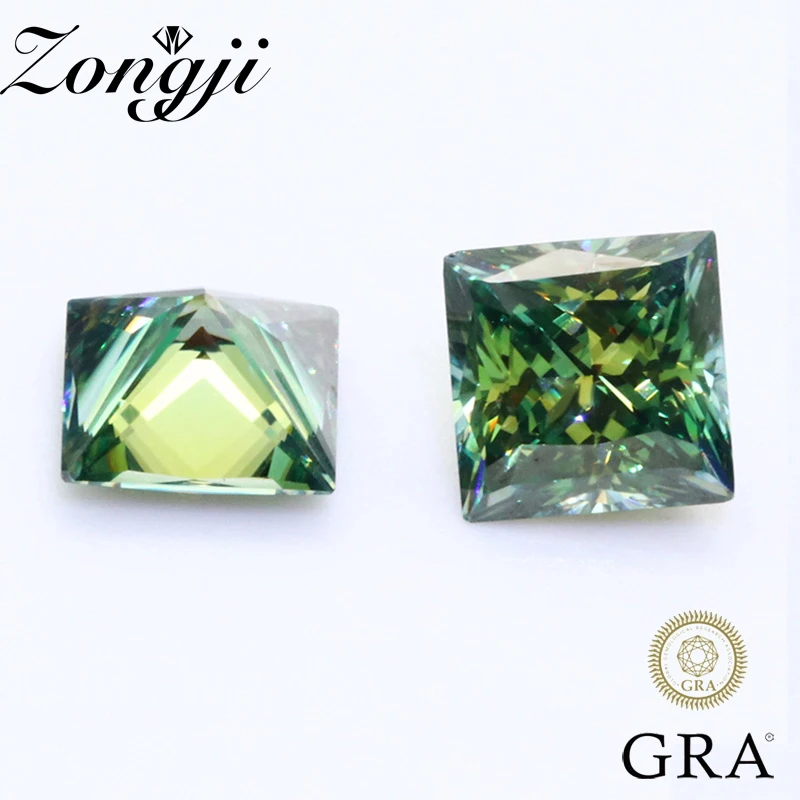 

Изумрудная огранка VVS1, зеленые драгоценные камни с разрешением от 100% до карат, Великолепные Камни для кольца с сертификатом GRA